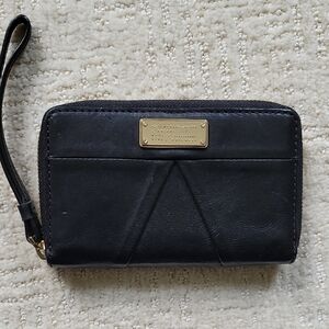 Marc By Marc Jacobs Dark Brown Leather Clutch Wristlet